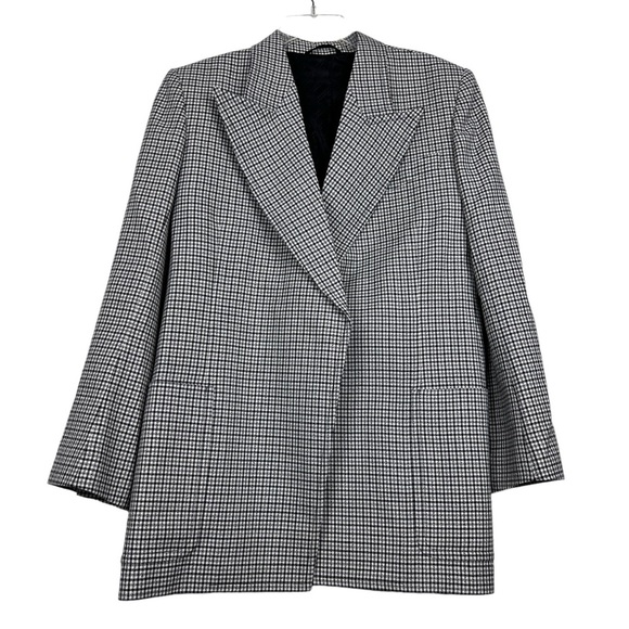 Givenchy Runway 2021 Houndstooth Open Oversized Blazer - Picture 3 of 9